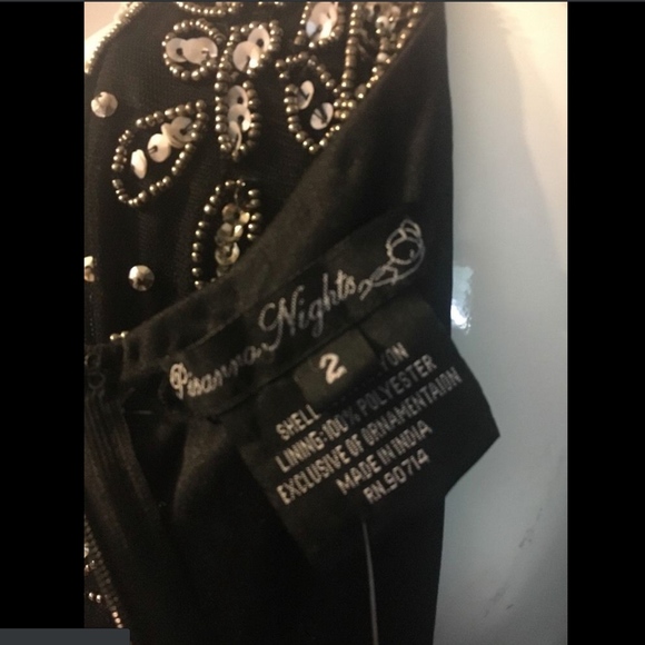 NEW‎ Pisarro Nights Embellished Mesh Cold-Shoulder Sheath Dress [SZ 2 ] - Picture 8 of 8